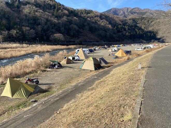 神奈川のキャンプスポット『田代運動公園』をレビュー 無料で利用できる中津川の河川敷 -