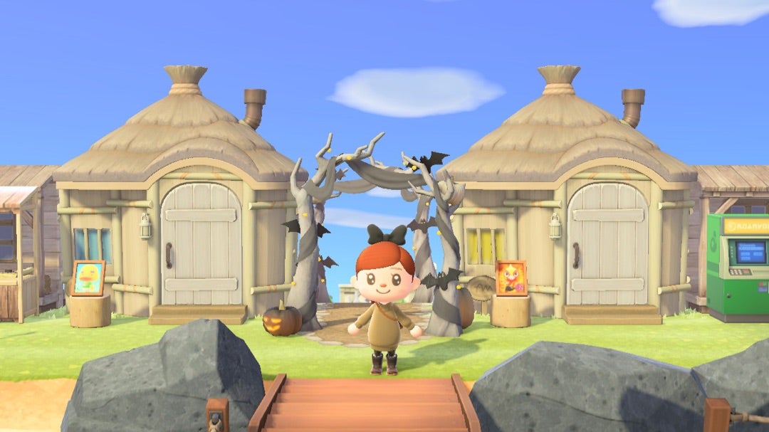 あつ森 住宅街のクリエイト はしごキットとまるた階段の住宅街 あつまれどうぶつの森