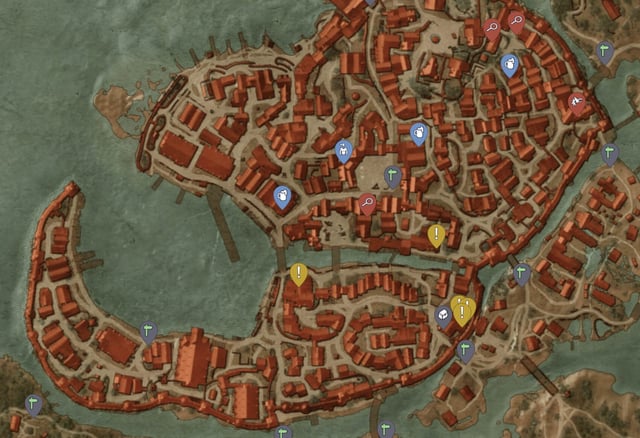 OC手描き地図ウィッチャー3のトゥサン地方の地図 : r