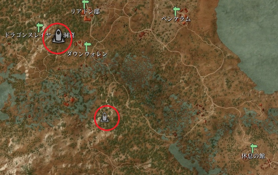 ウィッチャー3 マップ ホワイト・オーチャードこまちゃんの宝箱