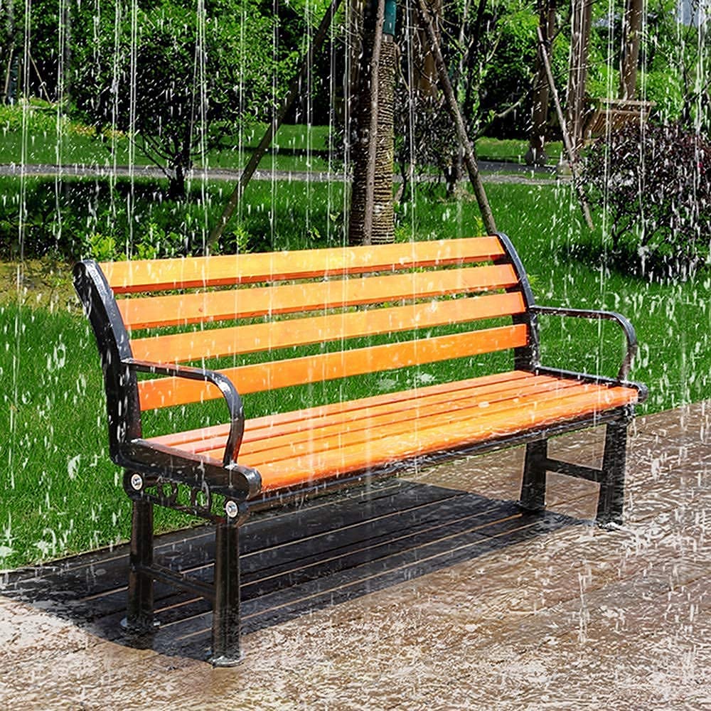 ガーデンベンチ 屋外レジャーベンチ 鋳造アルミニウム公園ベンチ ヨーロッパのレトロスタイル