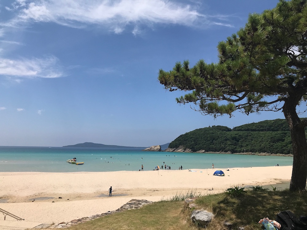 福江島の高浜海水浴場 思わず声をあげてしまうほど美しい五島の砂浜りとふる