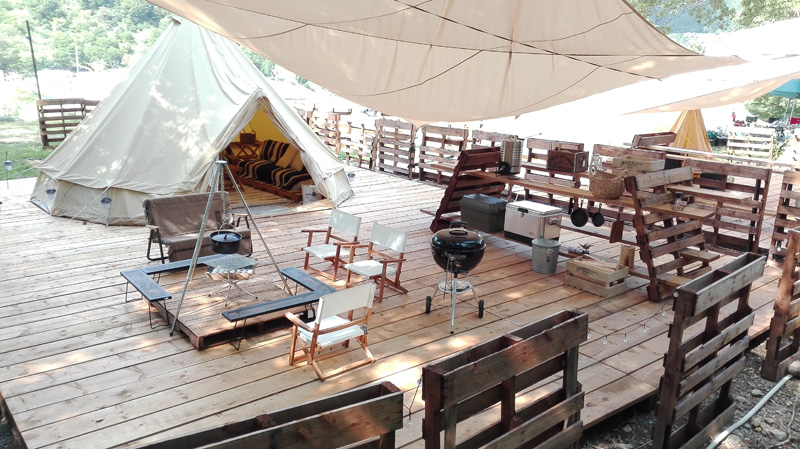 ファミリーにおすすめ。岐阜県めいほうキャンプフィールドでデイキャンプ