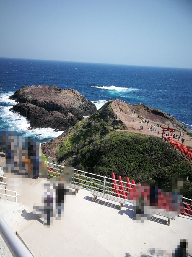 夕暮れ時の元乃隅稲成神社へ！駐車場が新しくなっていたげんふう