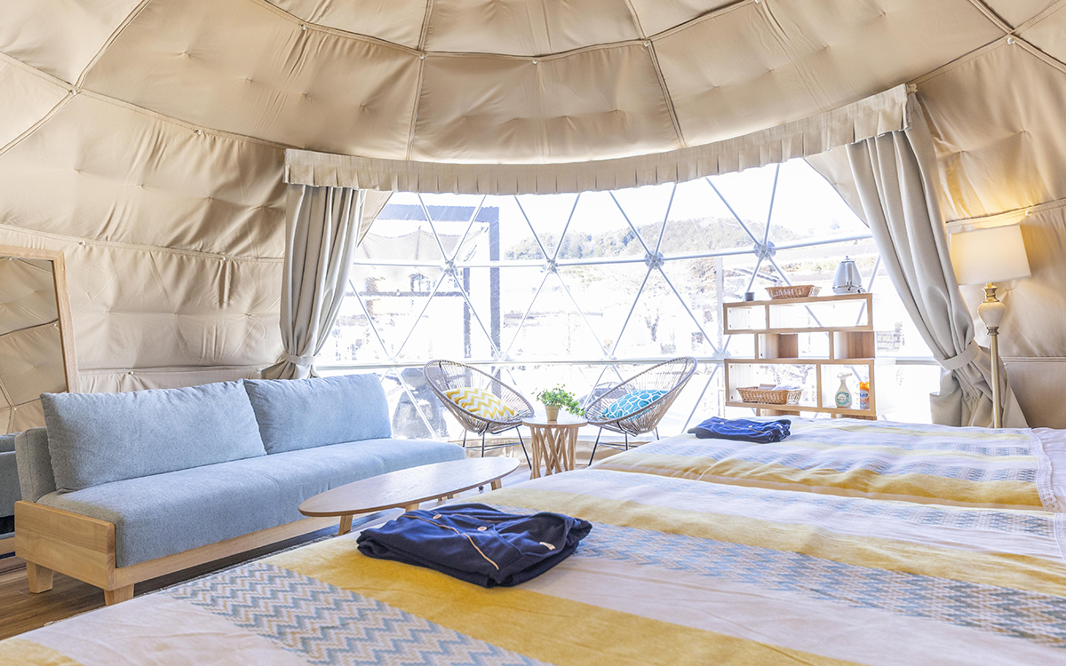 静岡県初、小学校を全面改装したグランピング施設「Glamping＆Port結」3月開業。予約受付開始 - INTERNET Watch