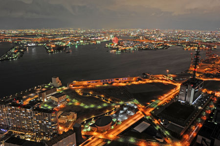 大阪港ダイヤモンドポイント～夕日と夜景 アクセス・駐車場気まぐれファミリー弾丸旅物語
