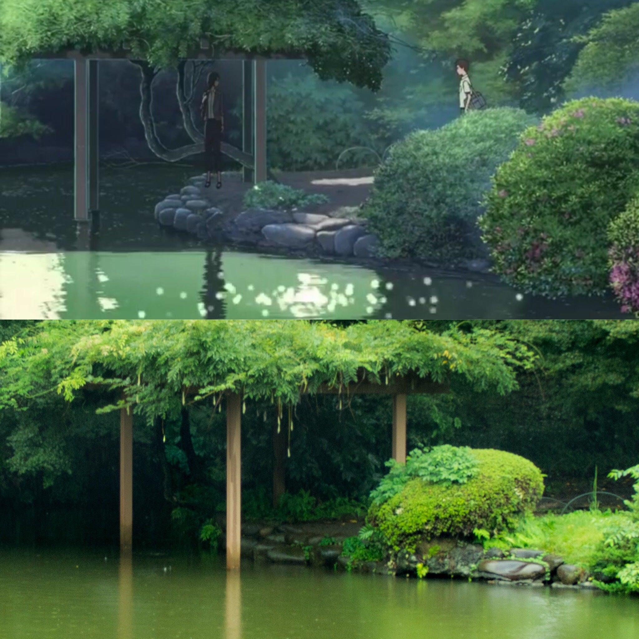 新海誠 『言の葉の庭』の舞台となる新宿御苑に行ってみた！ 聖地巡礼-