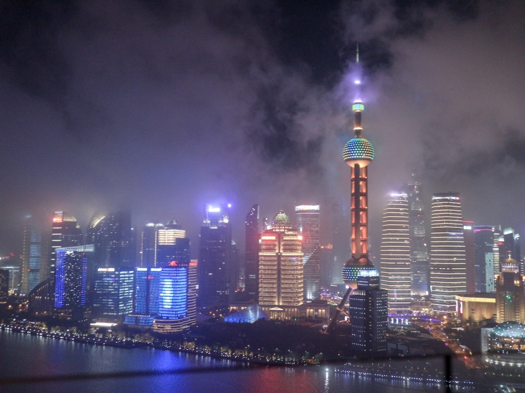 上海 外灘 バンド の夜景