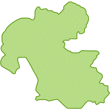 大分県の地図 シルエット ：イラスト無料