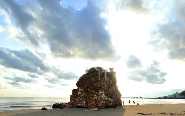 稲佐の浜の夕日sunsetizumo出雲稲佐の浜