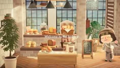あつ森 海の見えるパン屋さん住民のお家の外観をリフォームBakery with