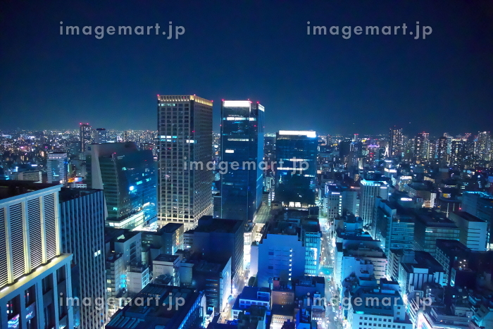 晴海通りから眺める豊洲の煌めくオフィスビル群東京の夜景高層ビルビル高層ビル群ビル群オフィスビル東京の風景都会の風景tokyotokyoofficebuildingmytokyois