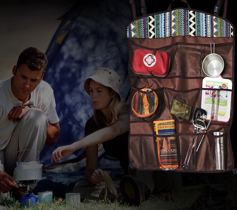 Amazon.co.jp: CHANODUG OUTDOORナバホ柄ウォールポケットキッチンウォールポケット壁掛け収納キャンプアウトドアポケット収納５: ホーム＆キッチン