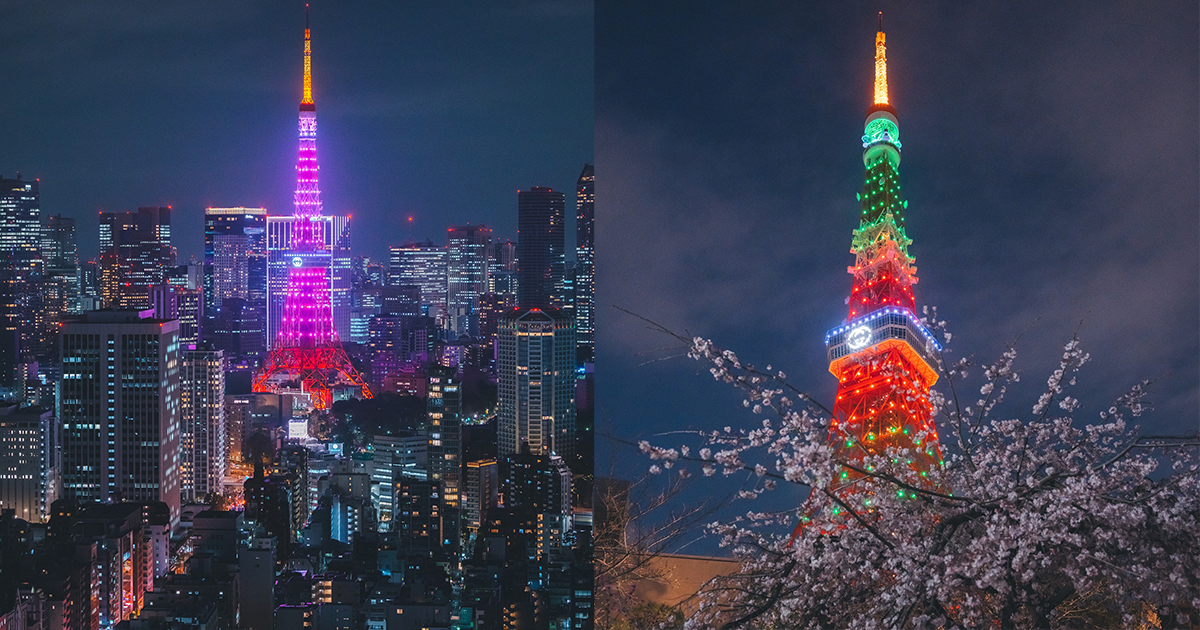 羽生結弦選手のグッチさんブランドアンバサダー就任を記念して東京タワーのライトアップを見てきた