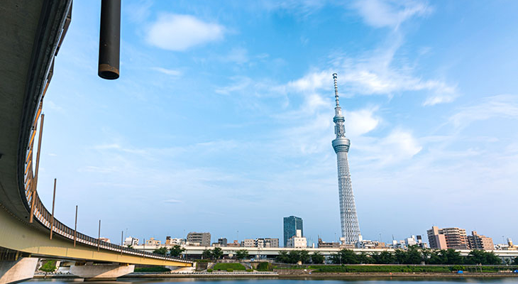 東京スカイツリーと隅田川～