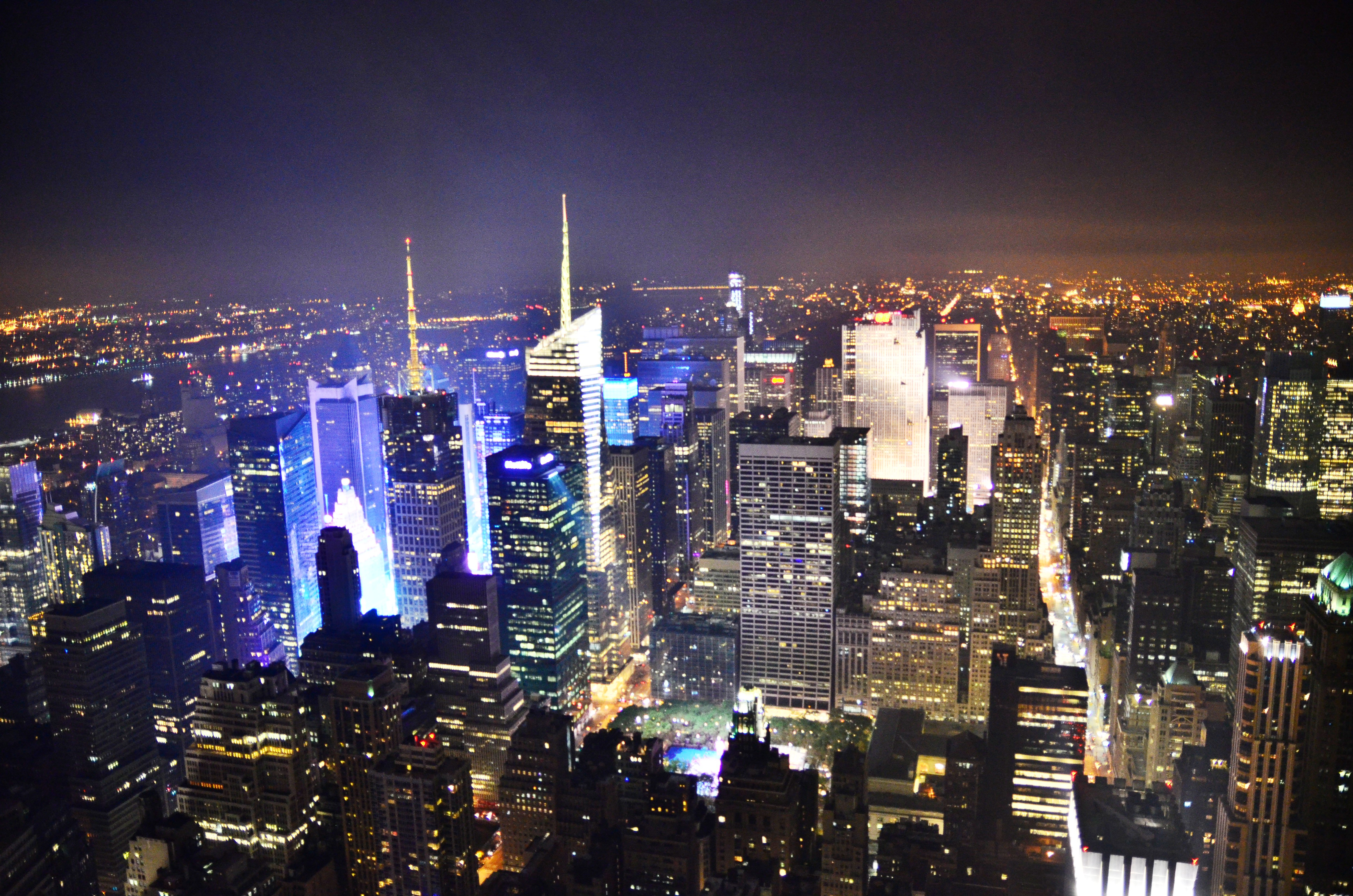 アメリカ、ニューヨークのマンハッタンの夜景の写真素材・画像素材 Image 38124998