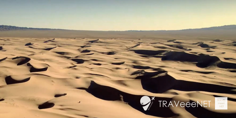 ゴビ砂漠と北山地区の地図 - 原発強国目指す中国の「地下実験室」とは 砂漠行き交う重機