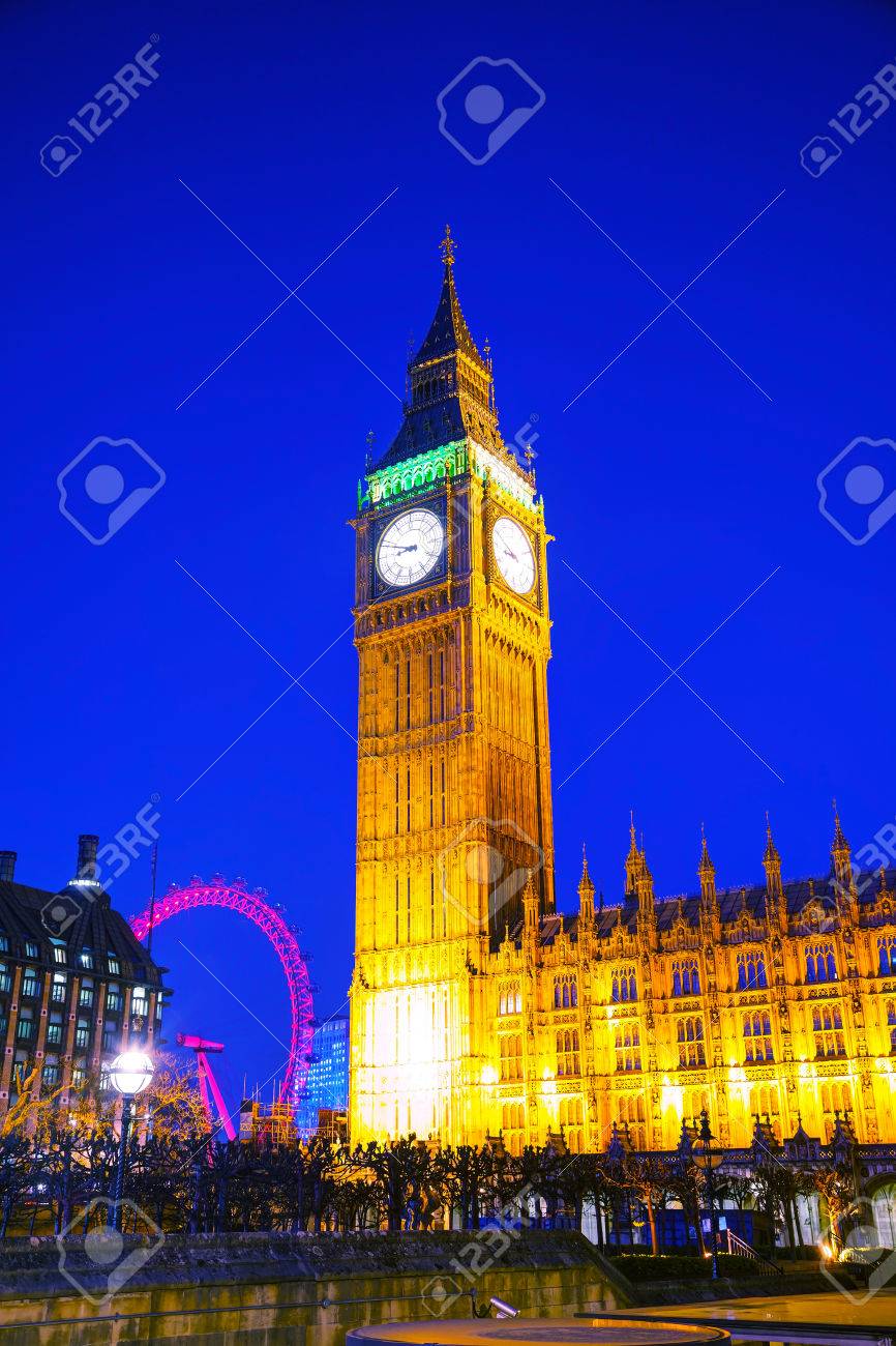 写真ロンドンアーカイブウェストミンスター宮殿時計塔１wasaweb.net