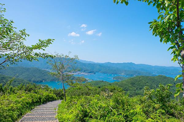南海展望公園🌊 長い階段を登った先にあるのは絶景展望台！ 展望台から一望できる景色が最高🤩 見晴らしも良くパノラマ景色が楽しめる絶景スポット✨プリケツさんも海眺めてます👀