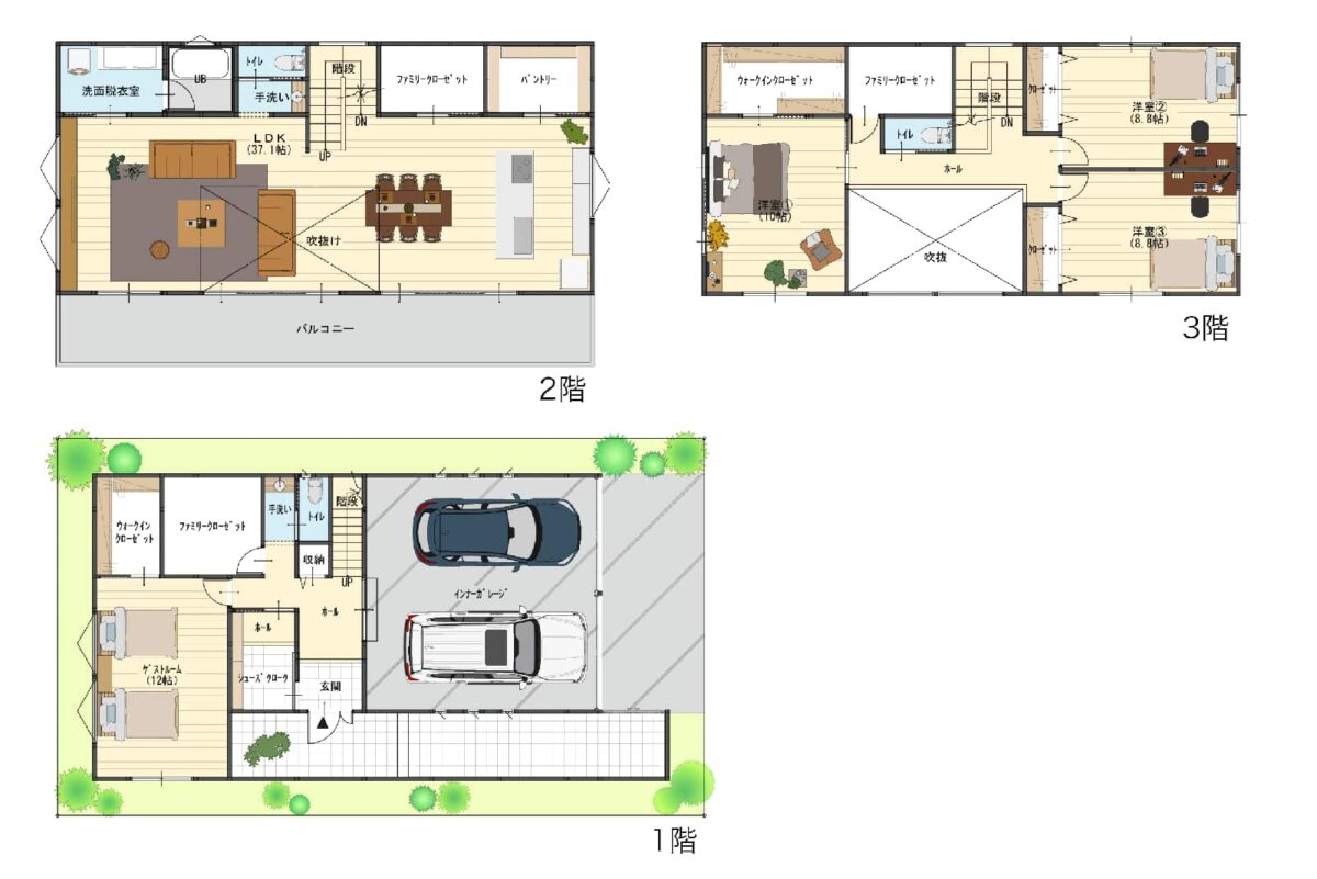 ダブル階段右から降りるか左から降りるか 間取りマニアのつぶやき– 間取りマニアのつぶやき
