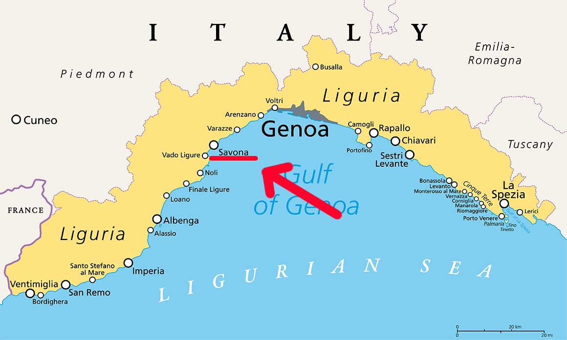 リグーリア州, d-maps.com: 無料地図, 無料の空の地図,