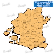 大阪府 白地図 フリー素材を無料ダウンロード地図素材を販売 今八商店