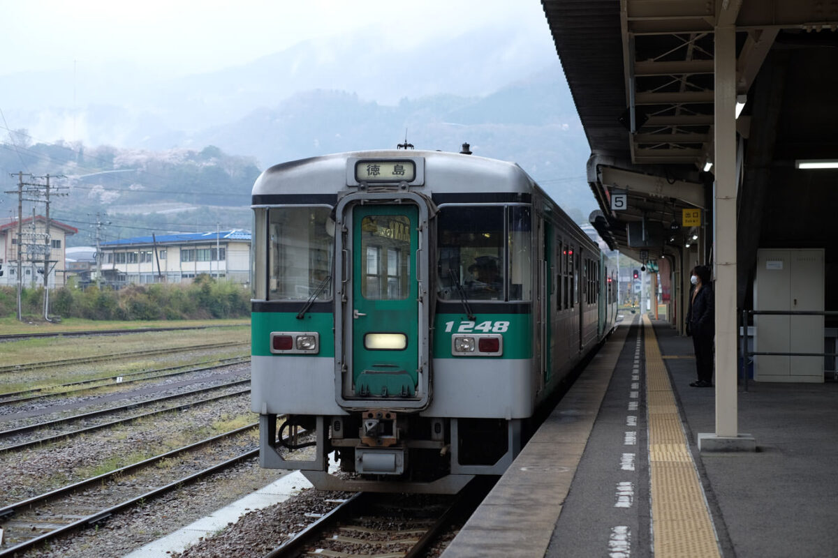 徳島県の阿波池田駅に到着しました