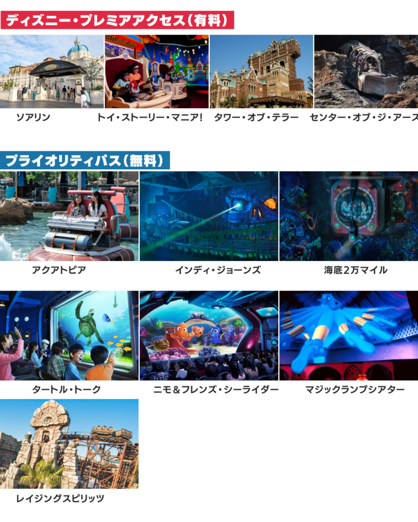 ディズニーのプライオリティパスの値段・取り方・対象施設は