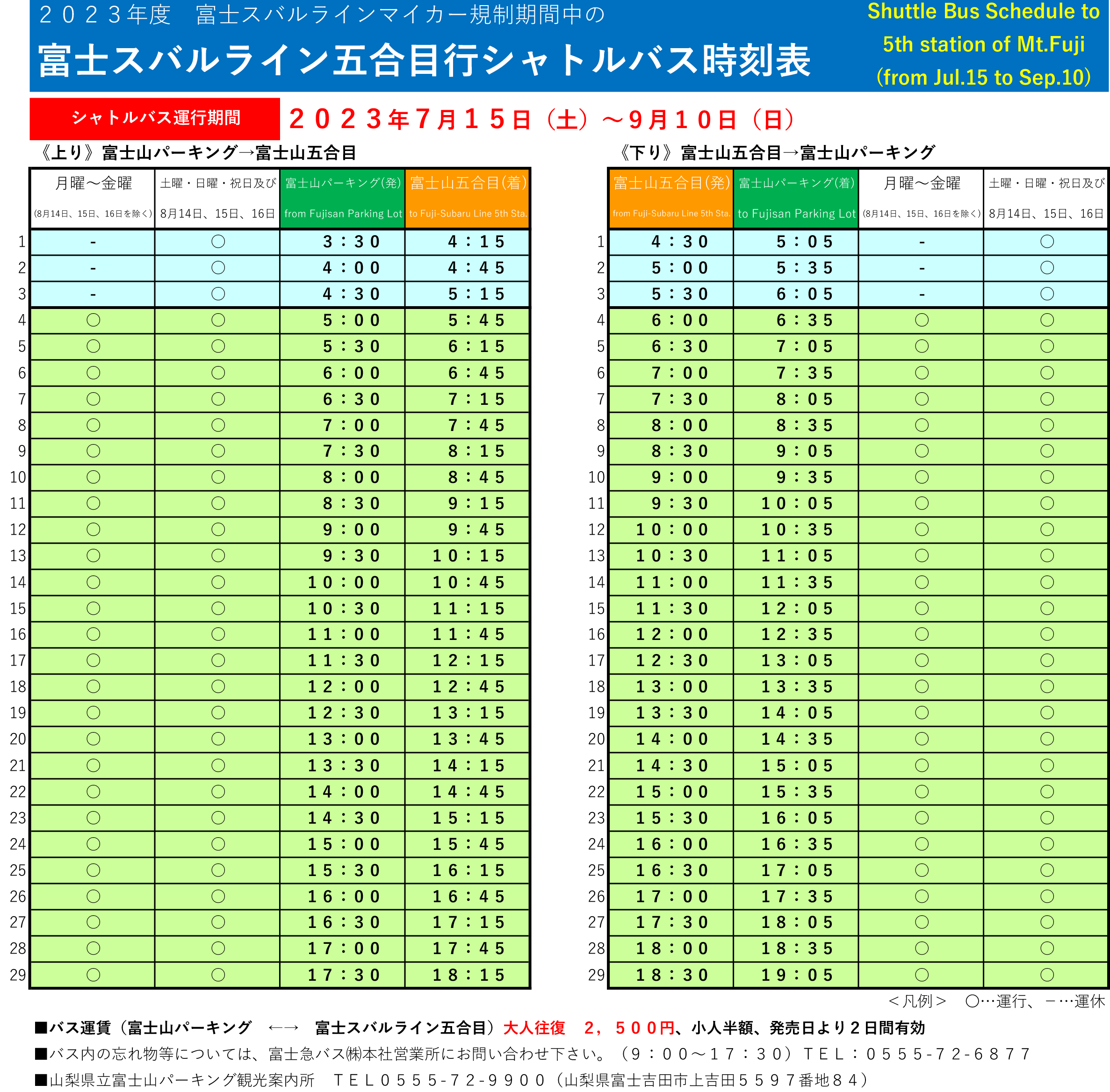 交通アクセス世界遺産「富士山」スバルライン五合目 富士急雲上閣