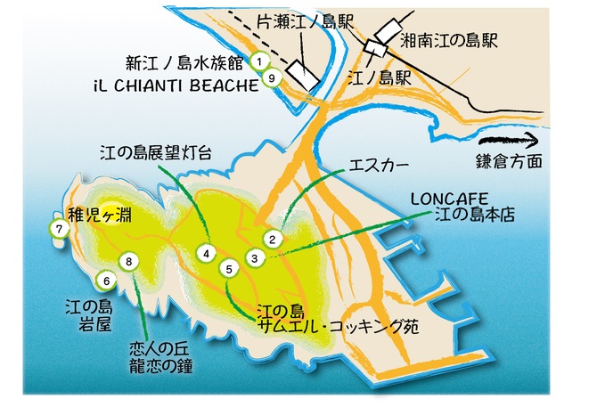 鎌倉・江の島観光「左回り」促す 混雑緩和、快適な旅に -