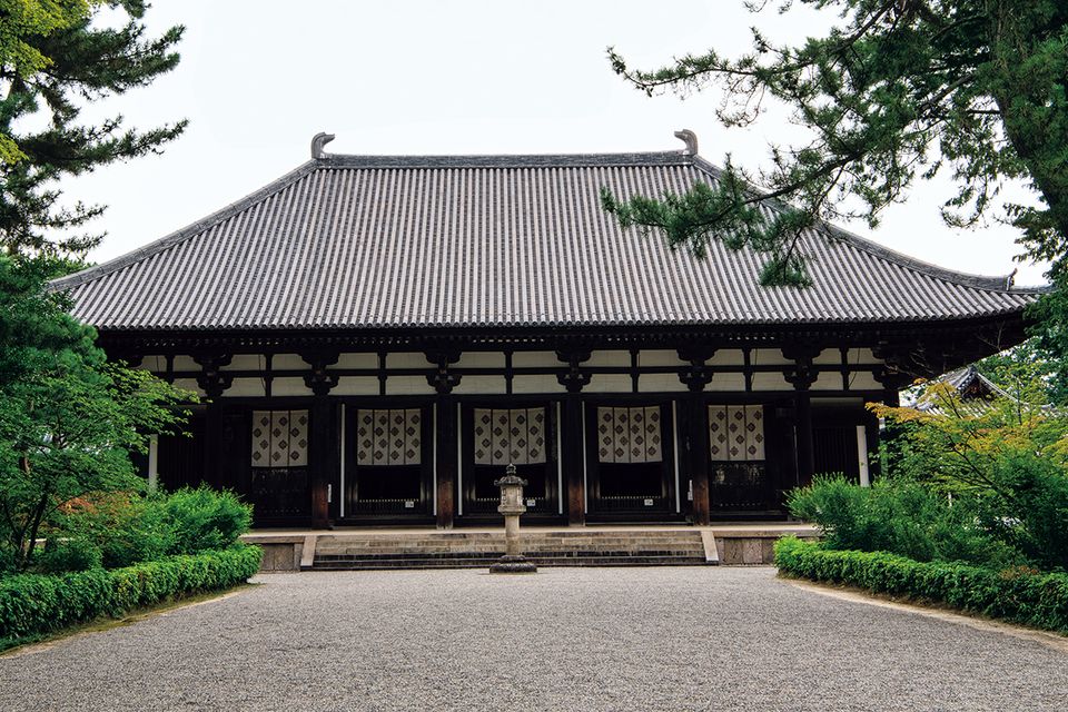 奈良奥山ドライブウェイから東大寺大仏殿を なんか高い建物建つのかなと思ったら、興福寺五重塔の修理足場やった😳 -奈良