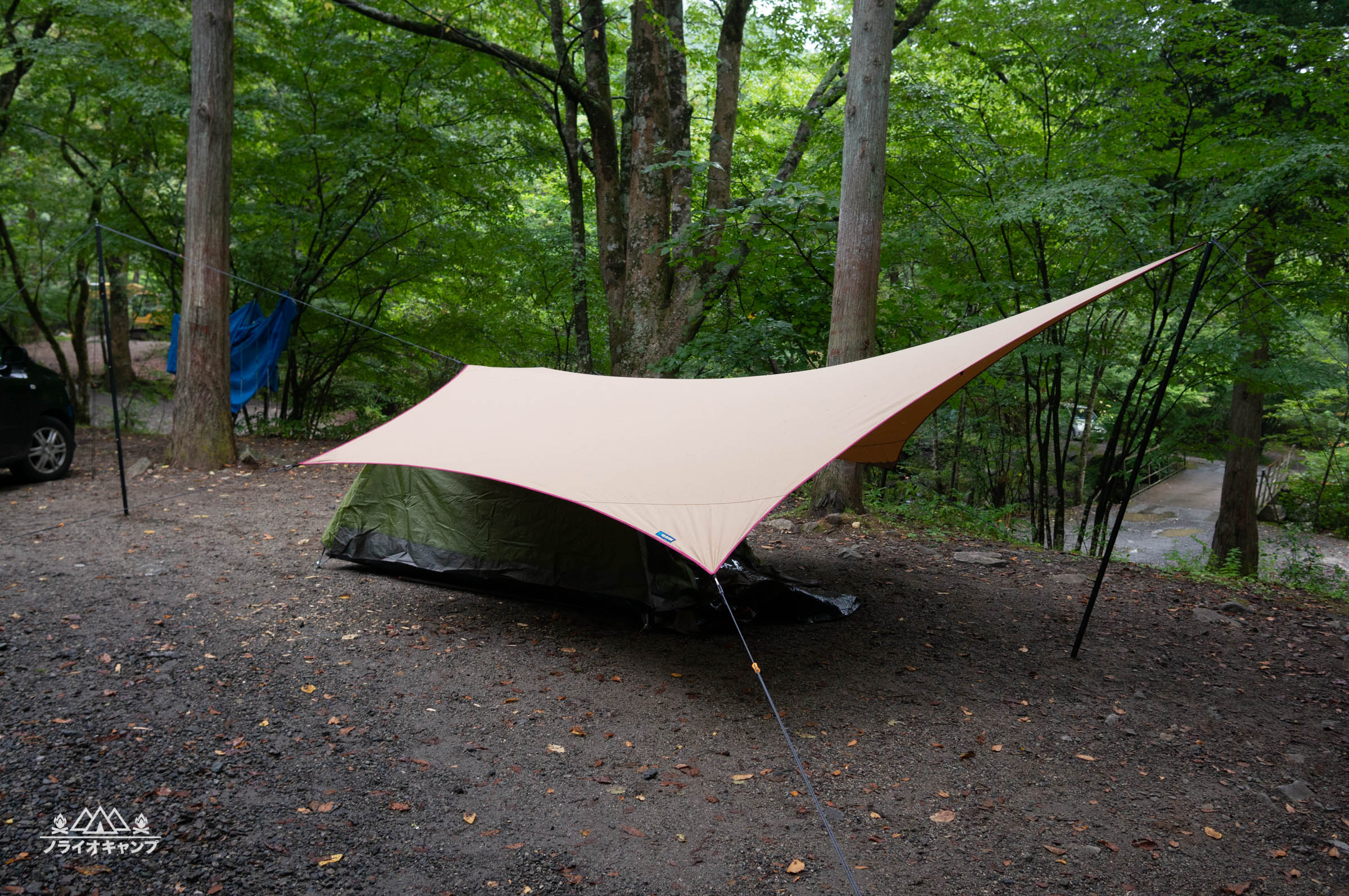 ムササビ型小川張り設営動画 SKY EYE