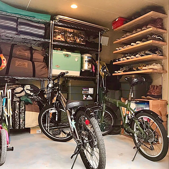 スチールラックはアウトドア・キャンプ用品の収納にもおすすめ