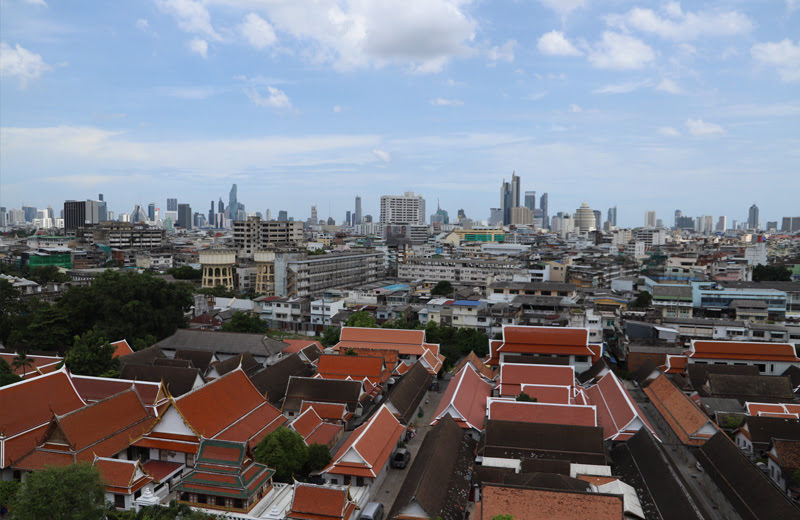 バンコクで人気の観光スポット 黄金の丘 ワットサケット寺