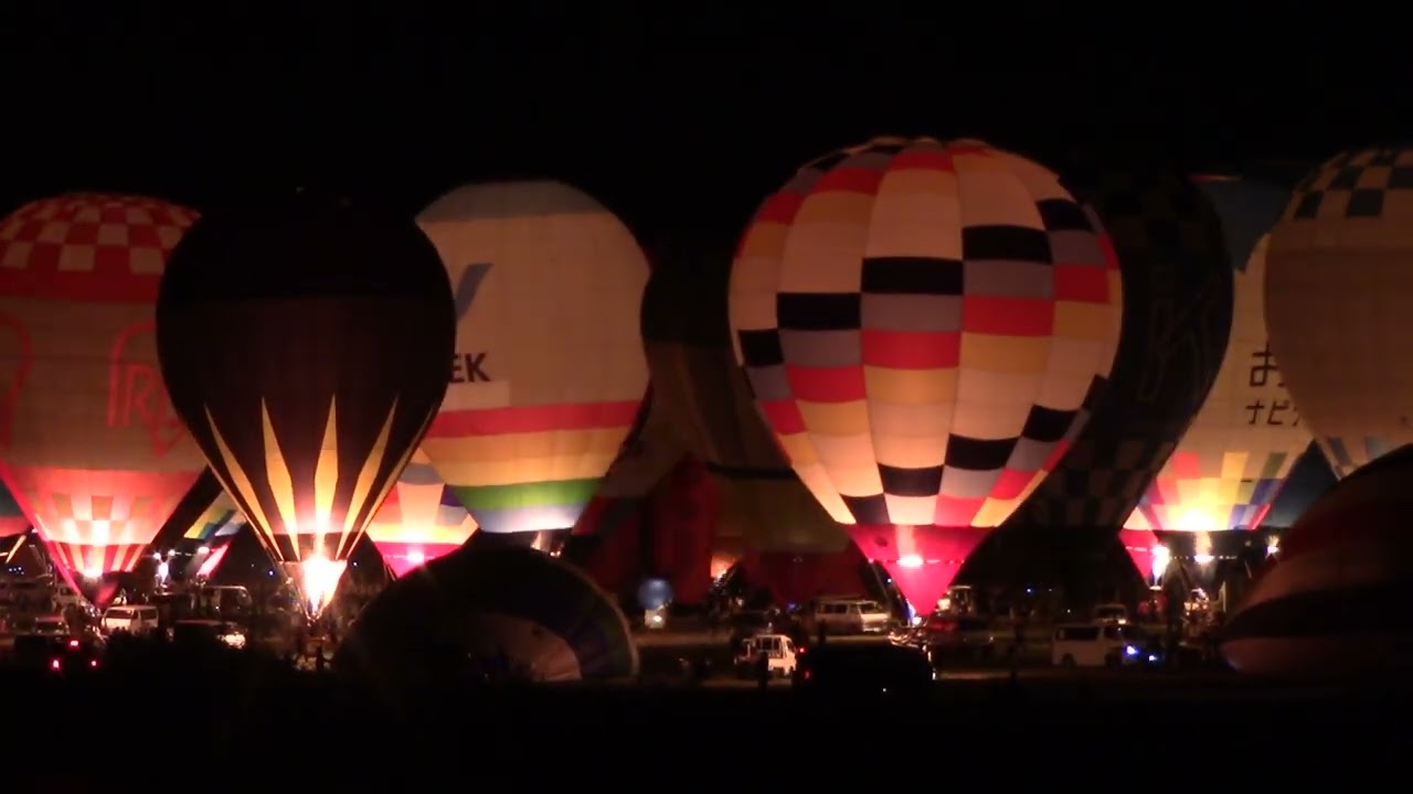 初めての夜間係留🎈 音楽とバルーンのコラボに感動しました✨ ⁡——————————————— Date:2022年11月 Location:佐賀県Camera:SONY