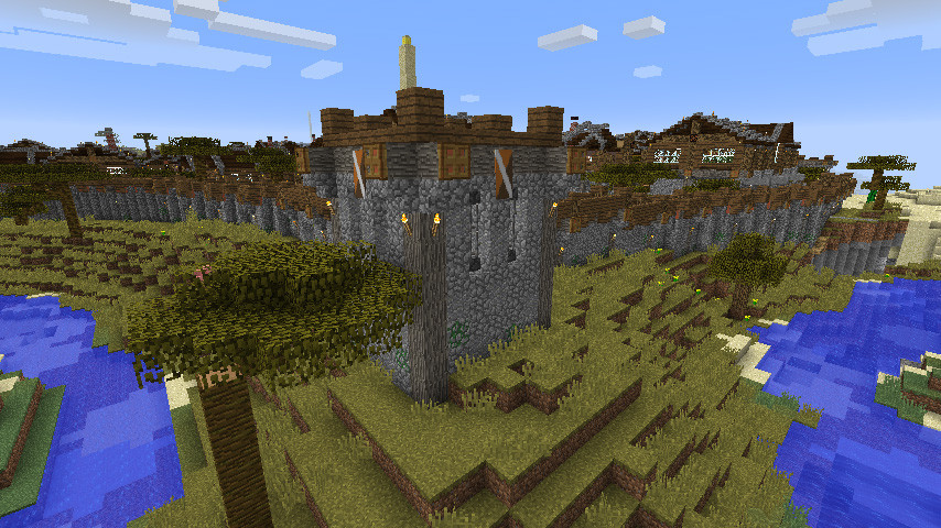 マイクラ 超かっこいい城壁の建築マイクラ速報