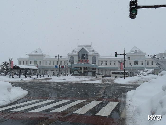 雪の米沢駅 10729002375 の写真・イラスト素材アマナイメージズ