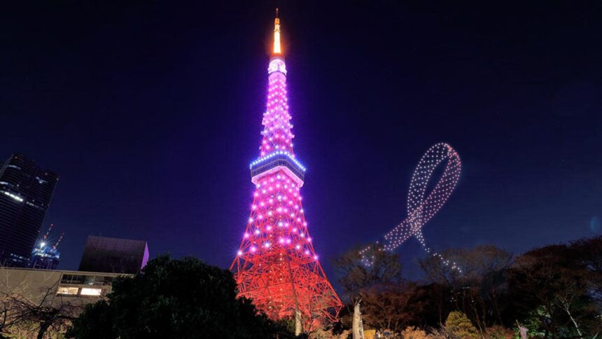 ピンクリボンのレインボーブリッジ＆東京タワー 東京屋形船案内