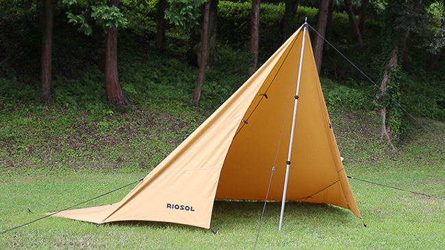 ループ19箇所設置グリーン スクエアタープ 350×350cm TC生地