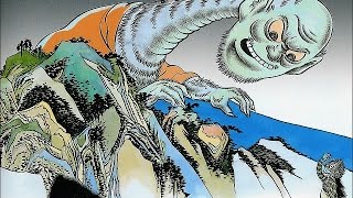 En a.k.a Horizaru頼光四天王のうち渡辺綱WatanabenoTsuna みこしが岳の見越し入道mikoshinyudo とさの海の怪kai