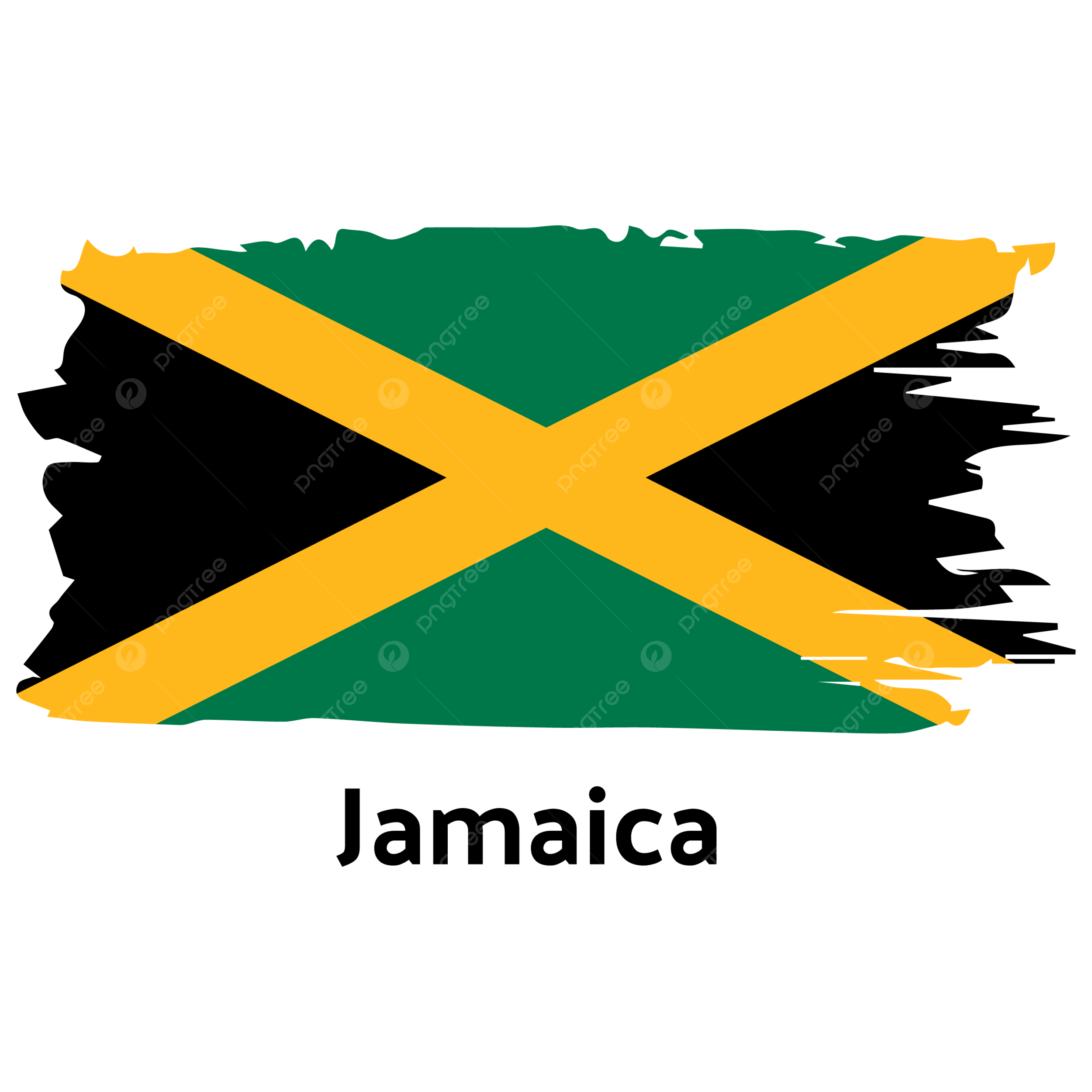 ジャマイカの国旗 60009000084 の写真・イラスト素材アマナイメージズ
