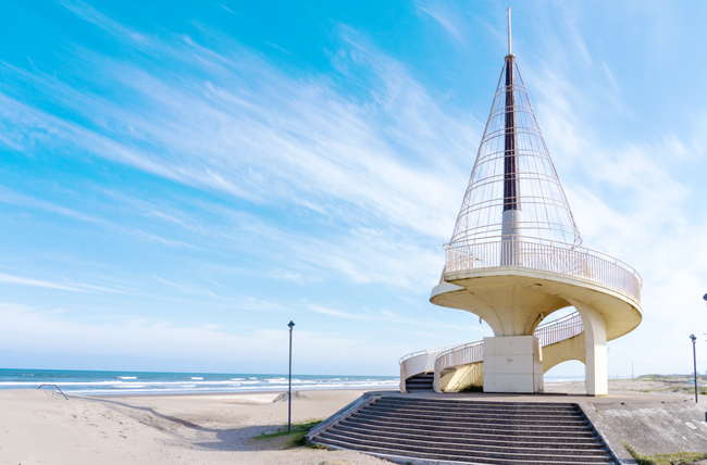 昼の九十九里ビーチタワー 不動堂KurominADV