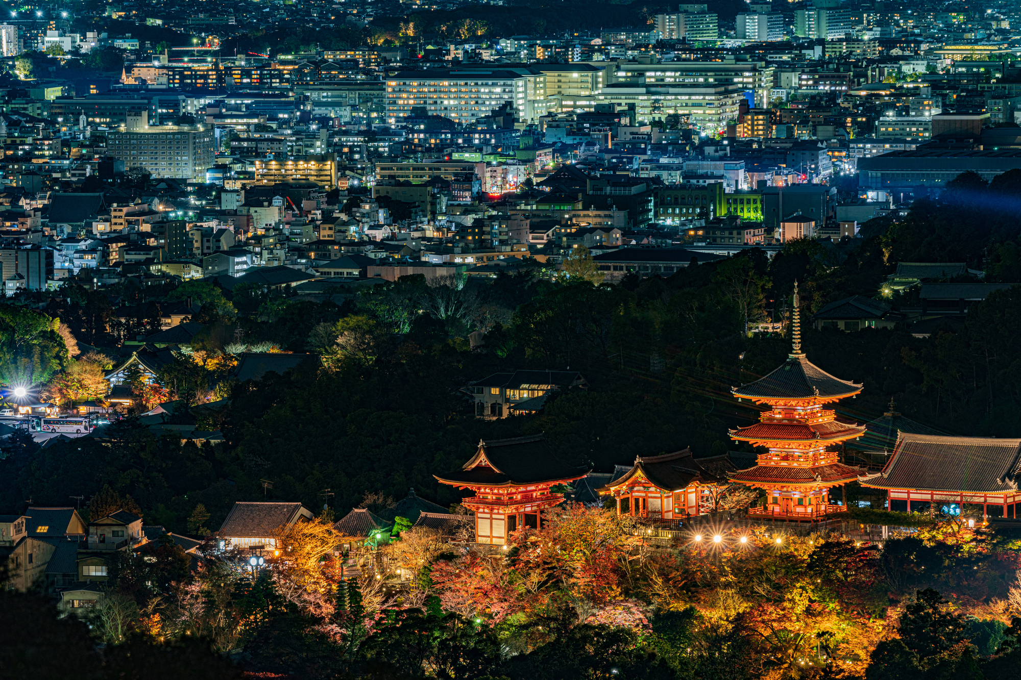 大岩山展望所の夜景京都府京都市伏見区-こよなく夜景を愛する人へ