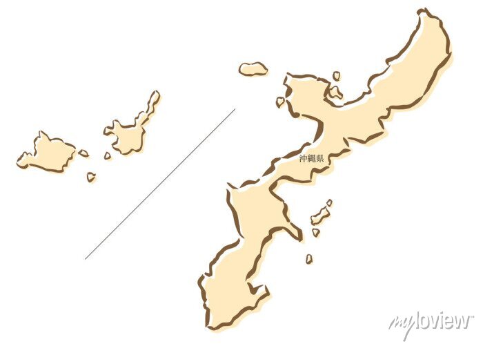 沖縄地図イラスト無料イラスト・フリー素材なら「イラストAC」