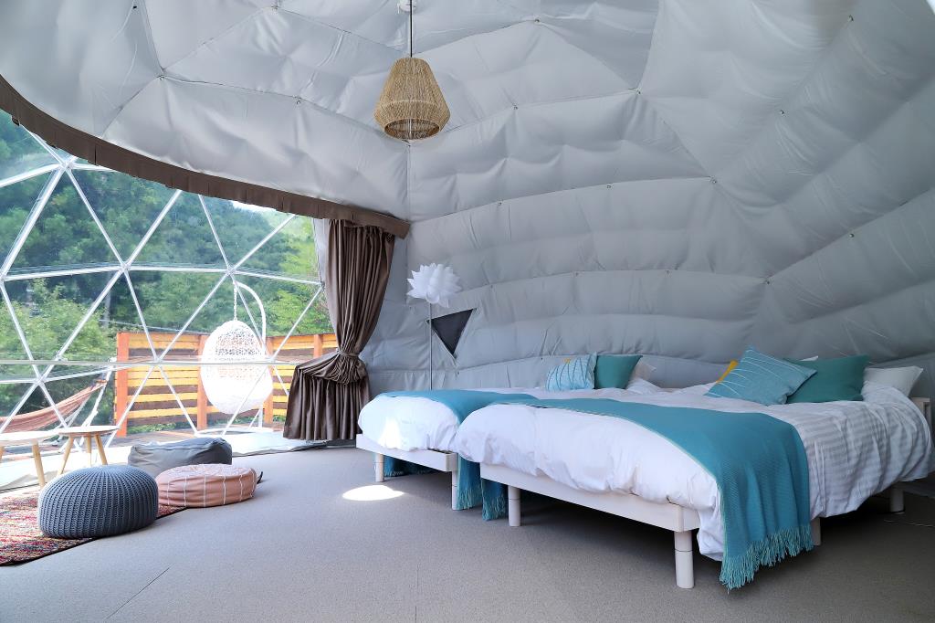 山梨県都留市ふるさと納税 グランピング施設 「THE FOREST」