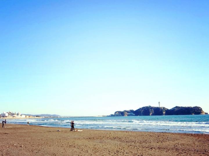 江の島散歩 鵠沼海岸から片瀬西浜まで江の島の海を見ながらの散歩！ 健康-
