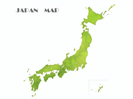 日本地図と大阪府のイラストイラスト無料・かわいいテンプレート