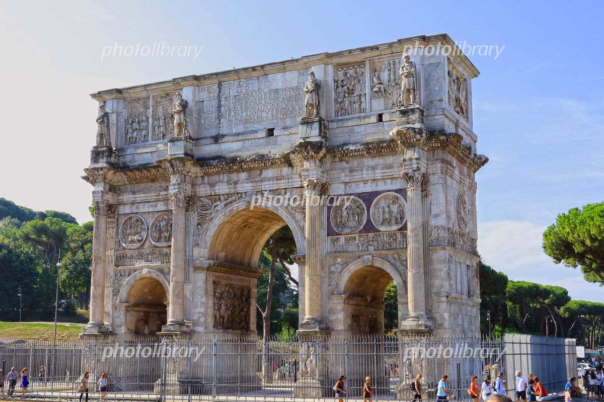 イタリア ローマ コンスタンティヌスの凱旋門とコロッセオ - Pixabayの無料写真