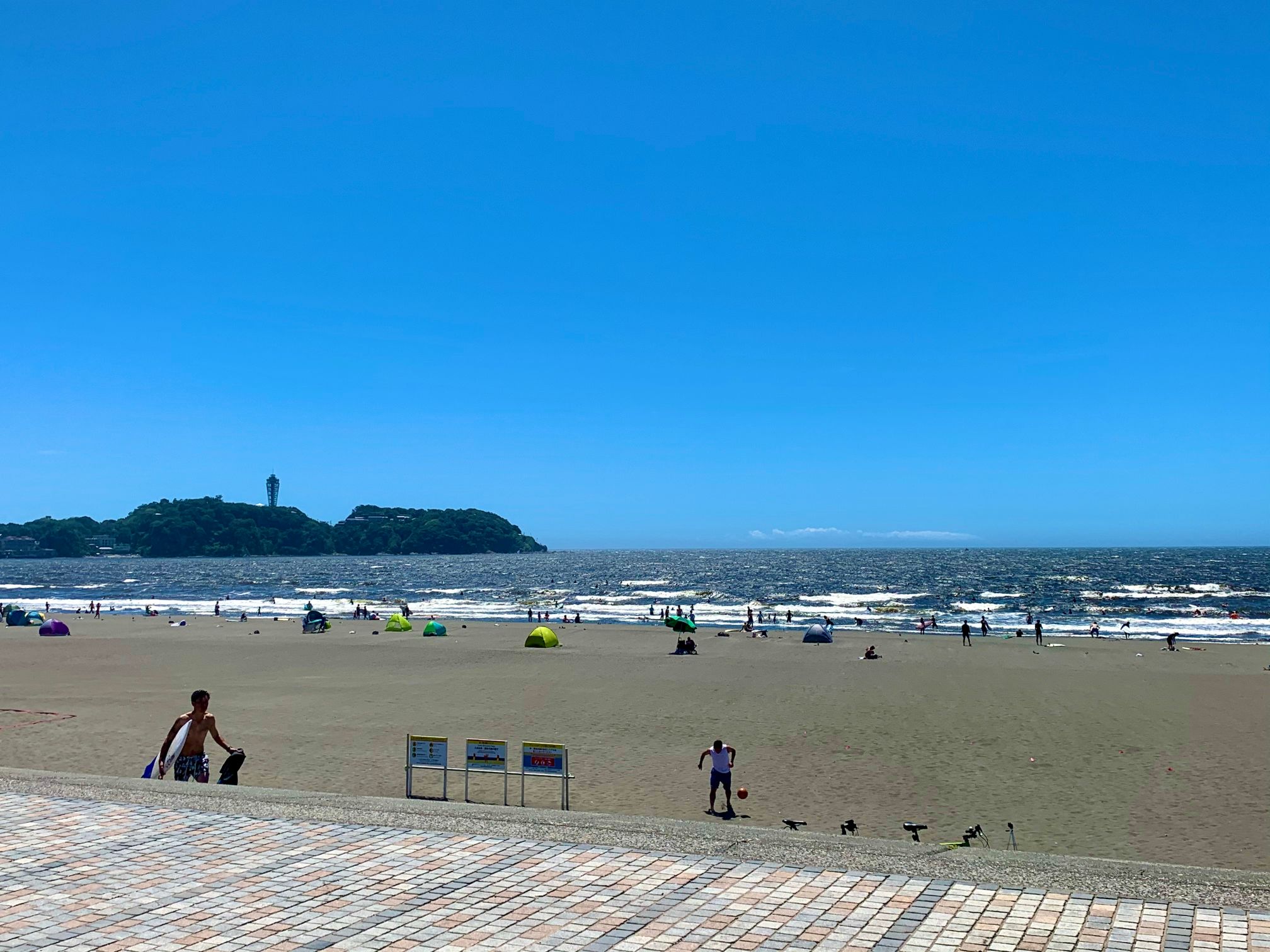 片瀬江ノ島から鵠沼海岸まで歩く 2023年8月末 :