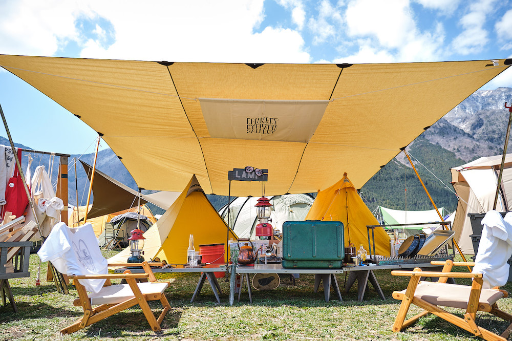 ベルテント タープ連結TikTok